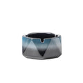 Practical ashtray Ceramic Hexagonal Smooth Ashtray with Slot for Home Use Windproof Suitable for Office Desktop Decoration