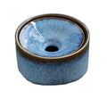 Practical ashtray Blue Round Ceramic Ashtray for Home Living Room Office or Tea Table