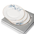 Fissman 4-Piece Dinner Plates 19cm Tableware Lyon Series, Porcelain Plate For Serving, Main Courses And Meals, Scratch Resistant, Kitchen Tableware