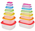 Premify 14 Pcs Plastic Food Storage Containers, Airtight Large Fridge Containers with Lids, BPA-Free Meal Prep Containers, Pantry & Kitchen Organization Leakproof & Freezer Safe