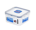 LocknLock Square Short Food Container, Clear, 420 ml Capacity, HPL850