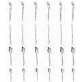 SKY-TOUCH 24-Pieces Silverware Set, Stainless Steel Flatware Tableware Set for 6, Flatware Silverware Set with Knife Fork Spoon, Elegant Tableware for Home Daily Use, Dishwasher Safe