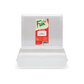 Fun Cristalpac Clear Rectangular Plastic Box with Lid – 1kg Capacity Durable & BPA-Free Food Storage Containers for Meal Prep, Kitchen Essentials, and Takeaway (Pack of 5)
