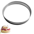 Round Perforated Tart Ring, 20 x 2 cm Stainless Steel Nonstick Round Cake Rings, Circular Tart Rings with Holes Food Crisp Pastry French Dessert Making Tool
