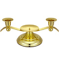 Unity Wedding Candle Holder 3 Arm Iron Scroll Candlestick Holders 11 x 5 x 4 Inches Decorative Metal Candle Holder for Events Church Anniversary Party Wedding Day Accessories(Gold)