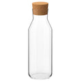 IKEA Clear Glass Carafe with Cork Stopper (34oz)