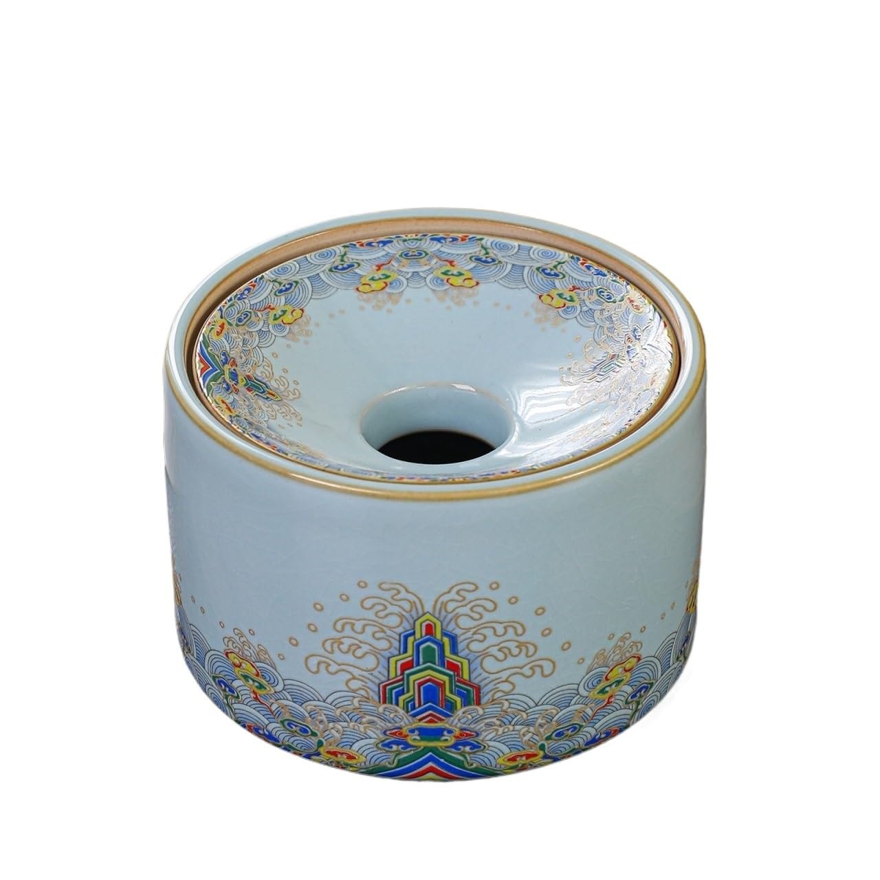 Practical ashtray Small Minimalist Round Ceramic Ashtray with Lid Suitable for Home Living Room or Office Use