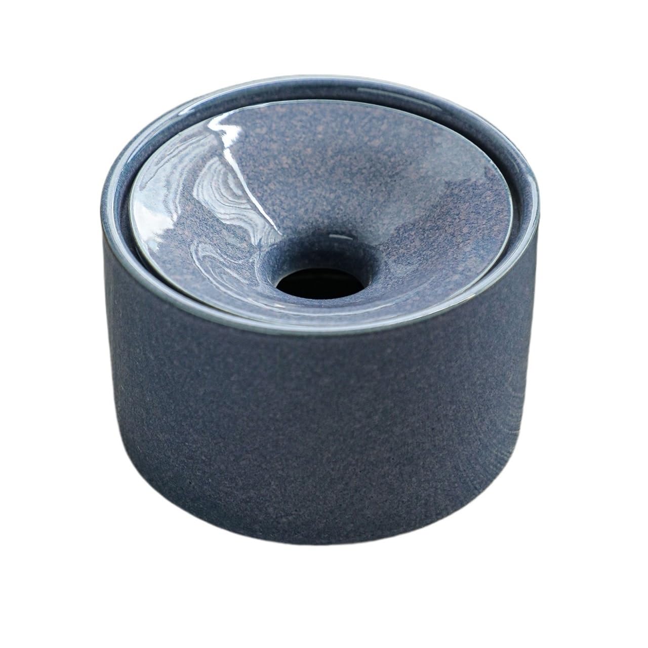 Practical ashtray Ceramic Ashtray for Home Living Room Office Tea Table, Simple Funnel Lid to Prevent Flying Ash