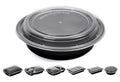Khaleej Pack Meal Prep Container Reusable Bpa Free – [10 1 Compartment (24 ounces) Disposable Round Food Container With Lids Vacuum Seal Meal Prep Tupperware Microwaveable Freezer To Go Containers