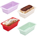 Mini Loaf Tins, 4Pack Silicone 1Lb Loaf Pans, 16 x 8.5 cm Non-Stick Baking Trays, Small Cake Bread Tins for Baking, Rectangle Baking Moulds, Air Fryer Cake Tin, Bread Making Accessories