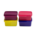 Tupperware Square Refrigerator Container Keep Tab 500ml 4pc