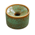 Practical ashtray Green Ceramic Ashtray for Home Living Room Office and Tea Table