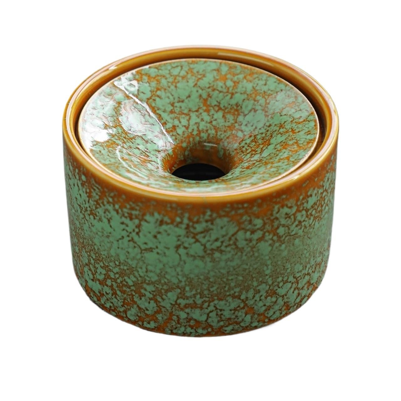 Practical ashtray Green Ceramic Ashtray for Home Living Room Office and Tea Table