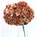 Hydrangea Artificial Flowers, Fake Flowers, Artificial Flowers Like Real Hydrangea, Artificial Hydrangea Flowers for Wedding Centrepieces, Party, DIY Projects - F506-BROWN