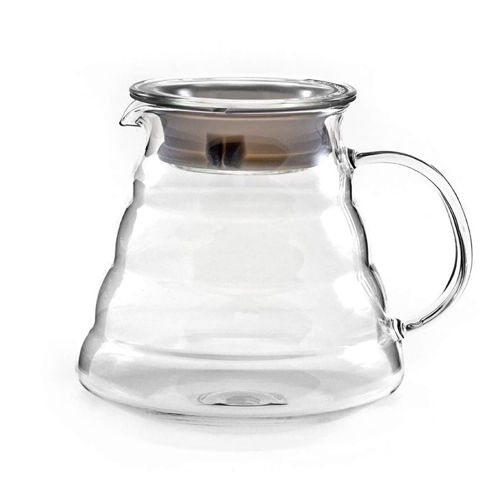 Hiware 20oz/600ml Server for Hario Dripper, Standard Glass Carafe, Pot, Keeps Coffee Warm, Clear, Try Pour-Over