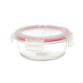Delcasa Brs Round Glass Airtight Container, 0.4 Liter, DC1431