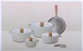 Neoflam,Fika,Cooking Set 11pcs,It consists of(16,22,24,26cm Cooking Pots with Glass Lid+24cm Fringpan),Suitable Stovetop and Induction,Non stick,Midnight Green Color.