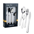 Cuisine Art Evren 24-Piece Cutlery Set - Sleek Silver Stainless Steel Flatware
