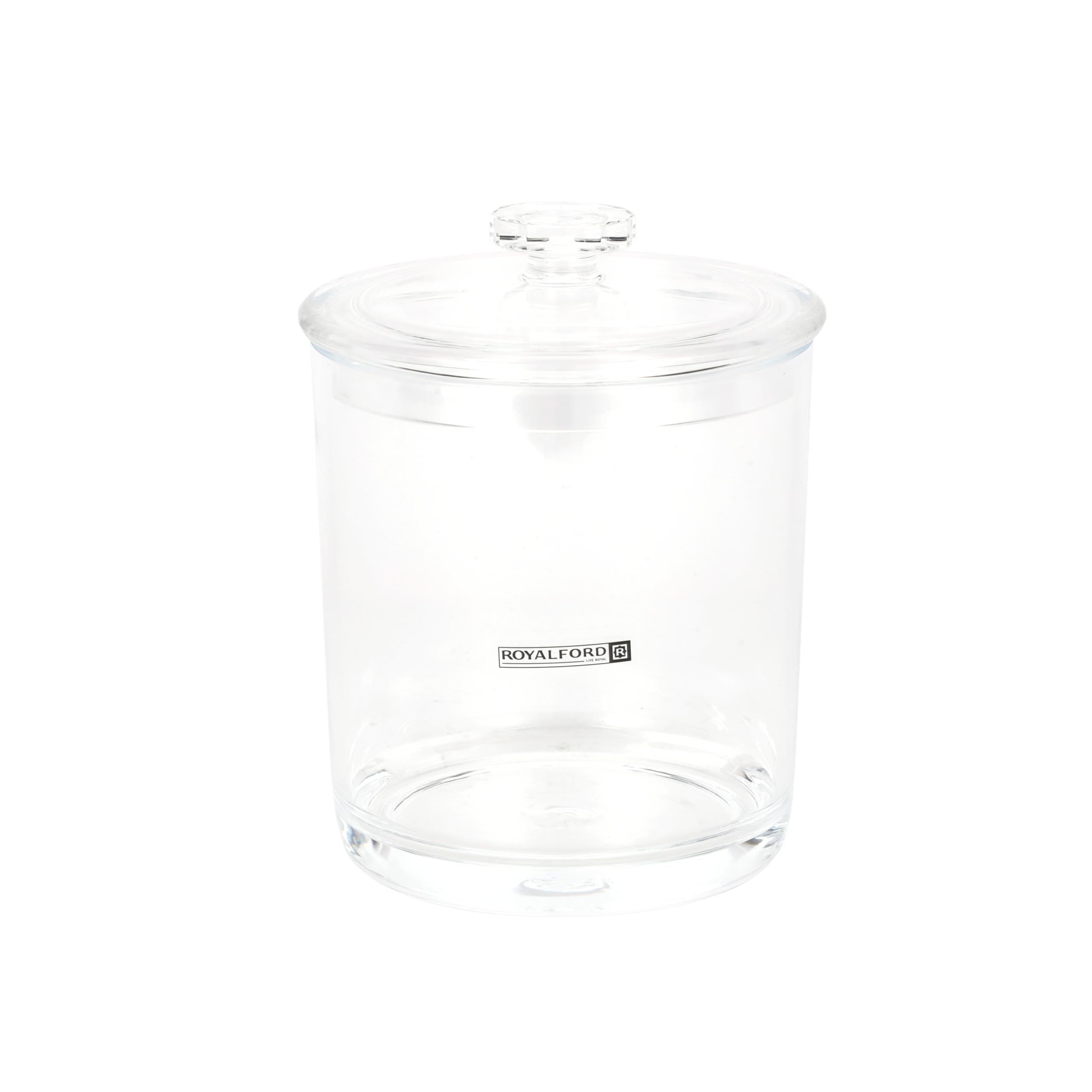 Royalford 900 ml Multipurpose Acrylic Jar- RF12762/ Elegant and Sleek, Durable and Long-Lasting Construction/Storage Box with Clear Lid