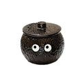 Black Coal Ball Ashtray Smokss & Waterproof with Lid Modern Design for Cigarettes Ideal Outdoor & Indoor Use Home Office Accessory