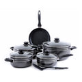 Royalford Cookware Set, Black, Rf7065, 10 Pieces, Aluminium