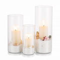 Hurricane Candle Holder Glass Cylinder: 3Pcs Clear Flower Vase for Tea Light Votive Pillar Floating Candles for Dining Table Decorations Wedding Centrepieces Living Room Christmas Ornaments (M+L+XL)