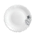 Ester Imperial Opalware Premium Quarter Plate, 19 cm, Dinnerware Dish for Kitchen Serving, Camber Black