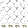 Nuptio 12 Pcs 3.15"/ 8cm Hanging Glass Tealight Holder Globe Plant Terrariums Glass Orbs Air Plants Tea Light Candle Holders Home Decor Indoor Outdoor Garden DIY Gifts (9 Pcs + 3 Pcs)