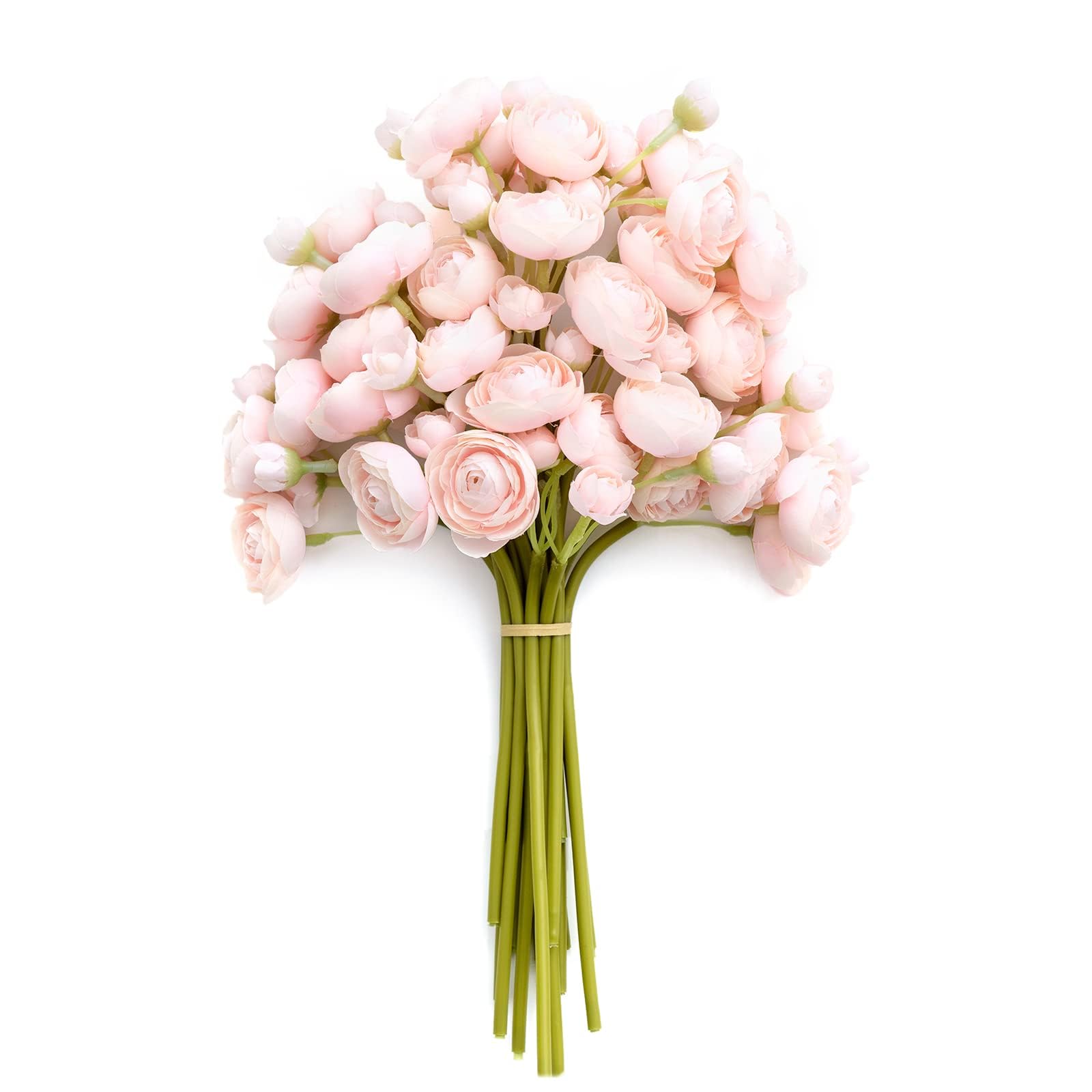 Ranunculus Artificial Flower, Faux Silk Mini Ranunculus Flowers for DIY Bouquet, Bridal Shower Decorations
