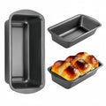 3pcs Nonstick Loaf Pan, Carbon Steel Kitchen Baking Bread Pan DIY Rectangle Bakeware Nonstick Cake Pans for Home Baking Banana Bread Cake or Pies