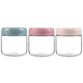 10oz Airtight Glass Jars with Wide Mouth - Mason Jars Perfect for Overnight Oats, Salads, Snacks, Spices & More, Food Storage(3-Pack)