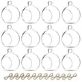 Sziqiqi Hanging Glass Tea Light Holder, Glass Planters for Indoor/Outdoor, Wedding Party Dinning Table Garden Decoration, 12 Pcs