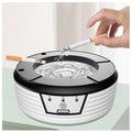 Multifunctional USB Rechargeable Ashtray, Indoor/Outdoor Electric Ashtray with Air Purifier, Smokeless Circulating for Home and Office