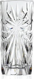 Rcr Oasis Crystal Hi-Ball Cocktail Water Tumblers Gl, Clear, 7.6 X 7.6 X 19 cm
