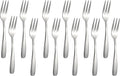 Dessert Forks Set of 12 | 5-Inch Stainless Steel Appetizer, Cake, Fruit & Cocktail Forks | Reusable Silverware for Parties, Kitchen & Daily Use