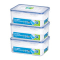 LocknLock Lock & Lock food storage box, multifunctional box, food storage container, flour box, contents: 2.3 litres, dishwasher safe, set of 3.