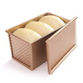 JUSTDOLIFE Baking Toast Pan, JUSTDOLIFE Loaf Pan Aluminum Alloy Bread Baking Mold Kitchen Baking Mold Toast Box with Lid for Home Kitchen Baking