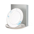 Fissman 4-Piece Plates Lyon 27cm Tableware Lyon Series, Porcelain Plate For Serving, Main Courses And Meals, Scratch Resistant, Kitchen Tableware