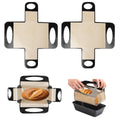 2Pcs Silicone Bread Loaf Pan Liners, Reusable,with 4 Handles Non Stick, Easy Clean Dough Transfer Tool
