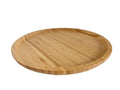 Bamboo Wooden Round Tray 30cm Large Round Platter for Tea Coffee Food Home Decoration - Round Lap Tray Serving Tray for Eating - Round Decorative Tray Wooden Plate Serving Board