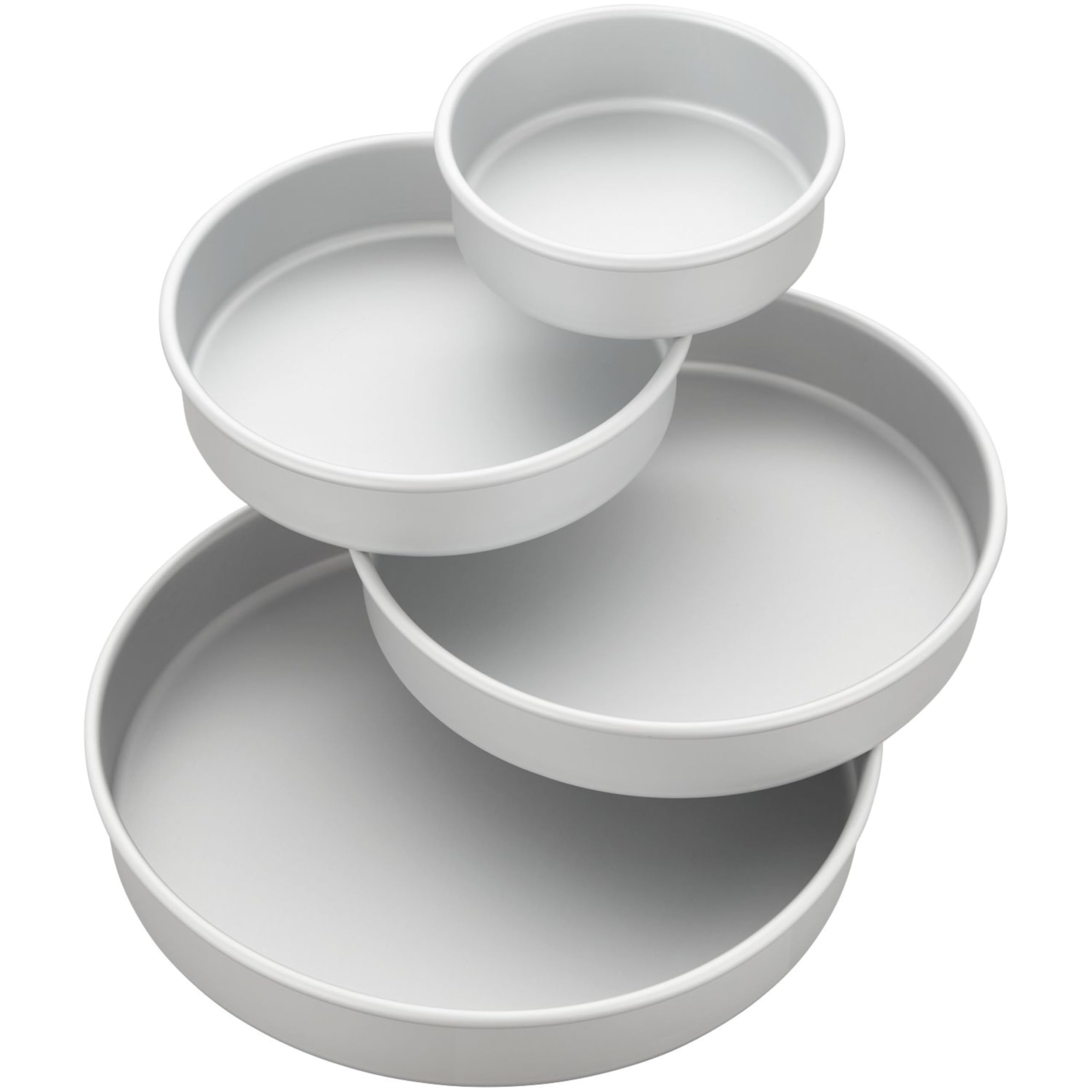 Wilton Round Cake Pans, 4 Piece Set For 6-Inch, 8-Inch, 10-Inch And 12-Inch Cakes