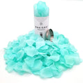 Ready-to-use, Scented, Artificial Aqua Blue Rose Petals for Weddings, Flower Petals for Romantic Night Decorations, Engagement, Proposal, Anniversary, Valentine's 1,000 PCS (Light Aqua)