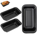 Loaf Pans 3 Pcs Non-stick Bread Baking Mold Set Large Loaf Tin Carbon Steel Bread Baking Tray with Easy Grip Edge & Demolding Rectangular Bakeware for Homemade Oven Cakes Brownies Toast Meatloaf