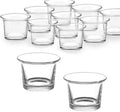 None Branded Clear Chunky Glass Lip Votive Candle Holders Tealight Votive Cups for Wedding Proposal, Spa, Aromatherapy, Meditation, 6 Counts by Baryuefull,1.6"L x 1.6"W x 1.7"H
