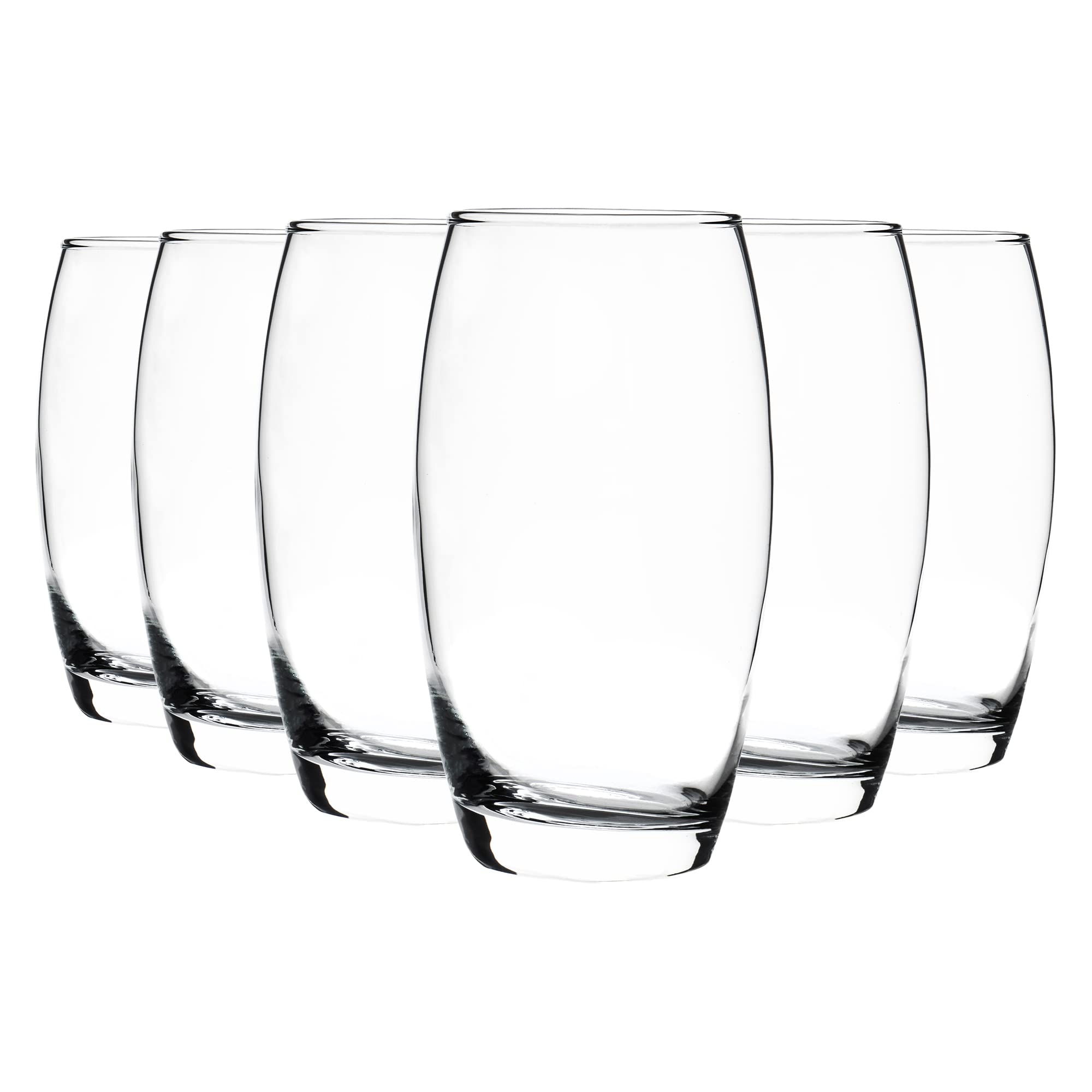 Argon Tableware Tondo Highball Glasses for Water/Juice - Gift Set of 6 Glasses - 510 ml
