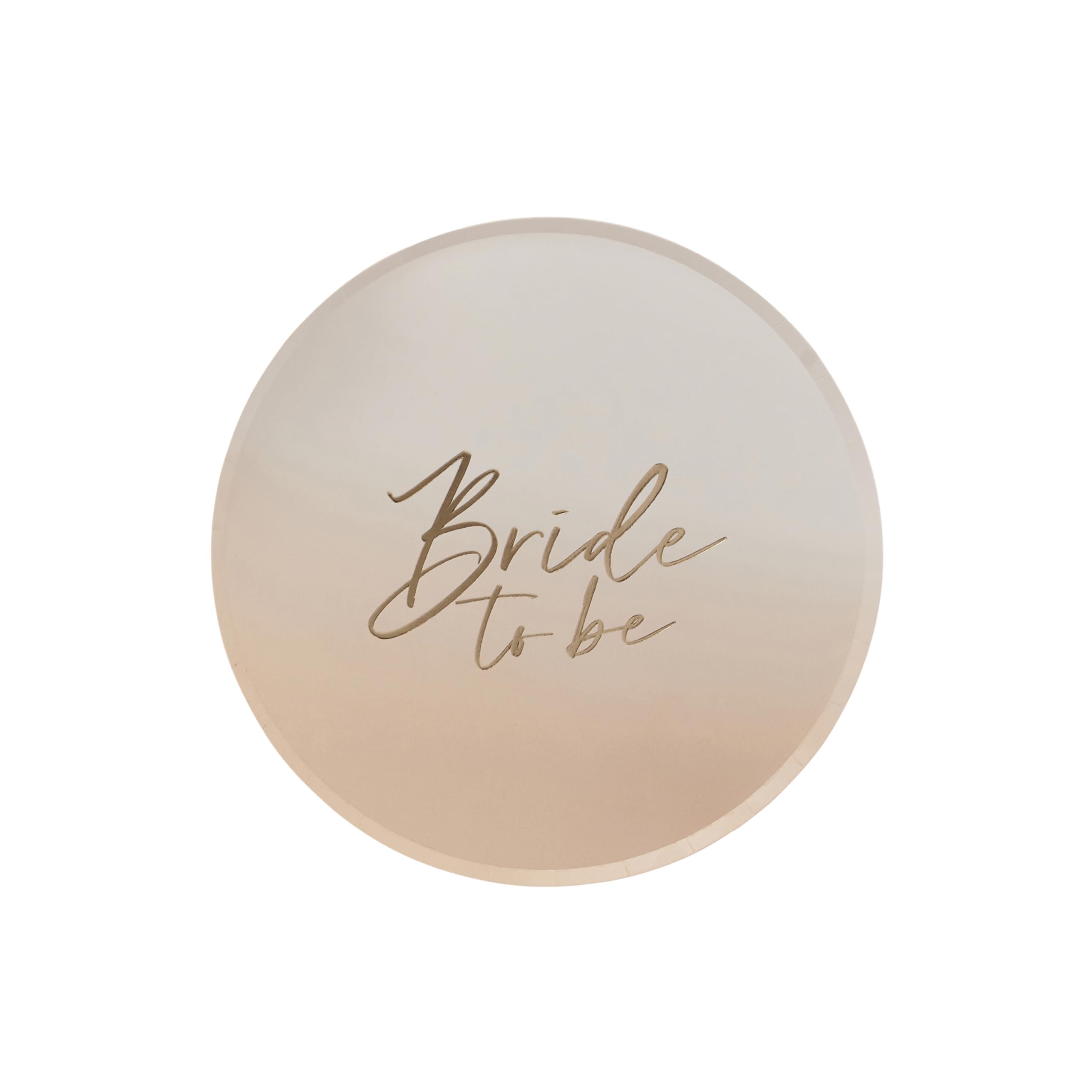 Club Green 8 Bride to Be Plates, Hen Party Paper Plates, Gold Ombre Hen Night Plates, Bachelorette Tableware, Hen Night Partyware