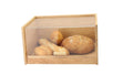 Orchid Wooden Bread Box with Transparent Flip Lid, Bamboo Bread Storage Box for Kitchen Countertop, Large Capacity Bread Keeper For Loaves & Buns, Bread Container with Lid