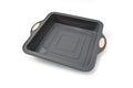 Orchid ILB Square Silicone Metal Baking Mould, Non-Stick Food-Grade Cake Pan with Reinforced Steel Frame, Heat-Resistant Flexible Bakeware for Brownies, Cakes, and Desserts, Silicone Baking Tray