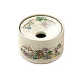 Practical ashtray Ceramic Funnel Ashtray Round for Home Use in Living Rooms Prevents Dust and Wind with Lid