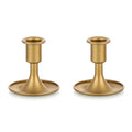 Khazna Gold Taper Candle Holder, 2 PCS Candlestick Taper Candle Holders, Gold Candle Holder, Suitable for Table Centerpiece, Wedding Reception, or Home Decor